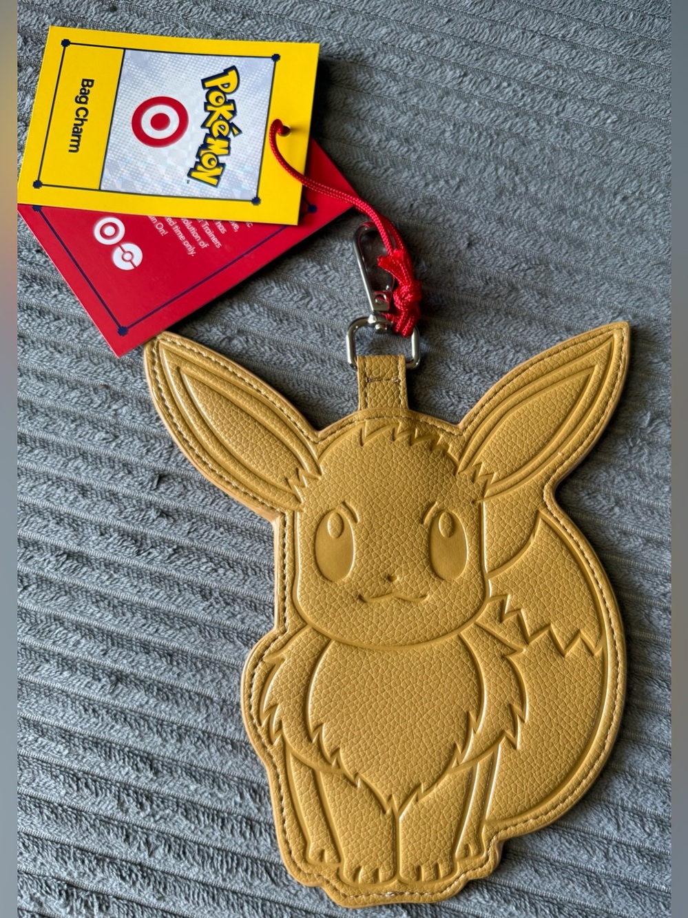 Large Pokemon X Target Eevee Bag Charm Luggage Tag Exclusive Special Edition